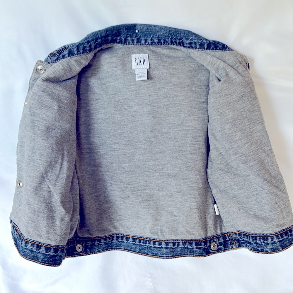 VINTAGE 2003 LIKE NEW !! BABY GAP INFANT DENIM JACKET 18-24 MONTHS - Picture 5 of 11